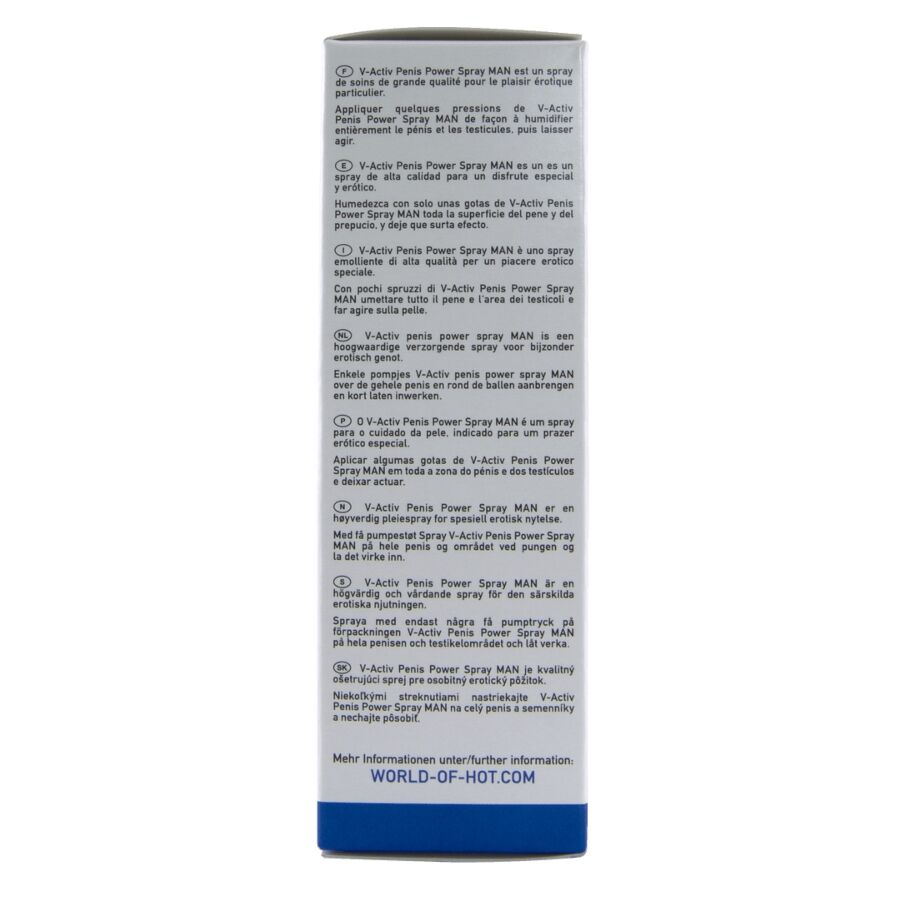 Hot - V-Aktiv Penis-Power-Spray für Männer 50 ml