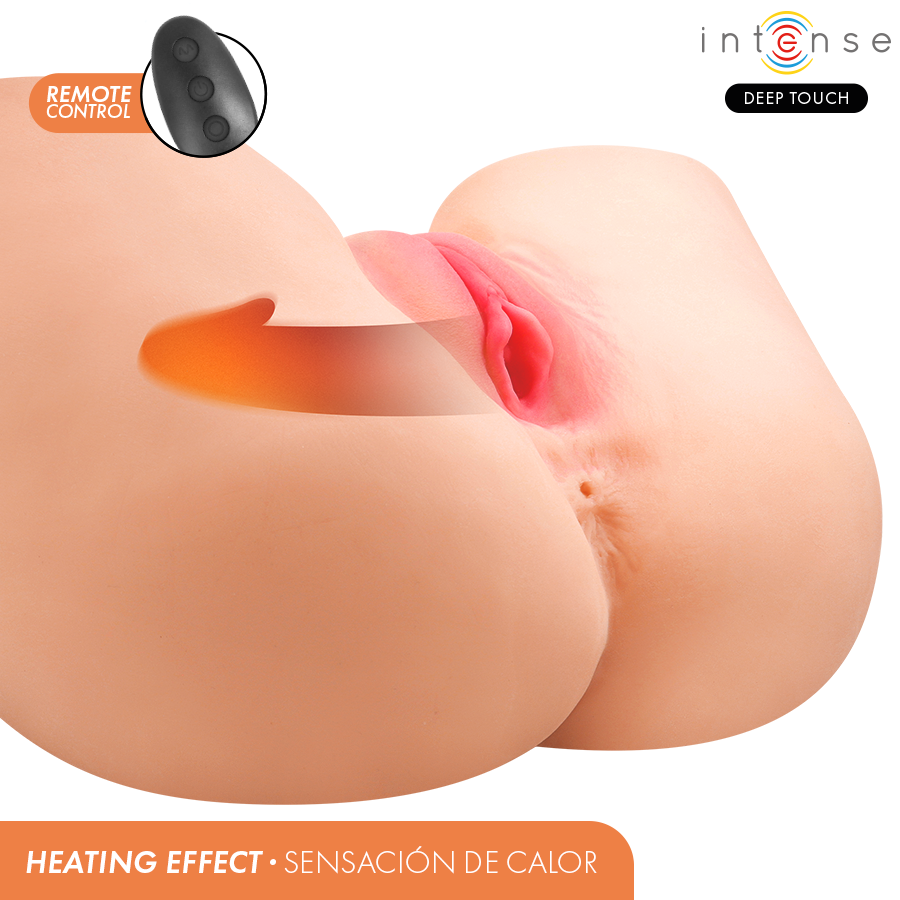Intense Deep Touch - Julia Vaginalmasturbator mit Saug-, Wärme-, Vibrations- und Spracheffekten Sowie Fernbedienung, 9 kg