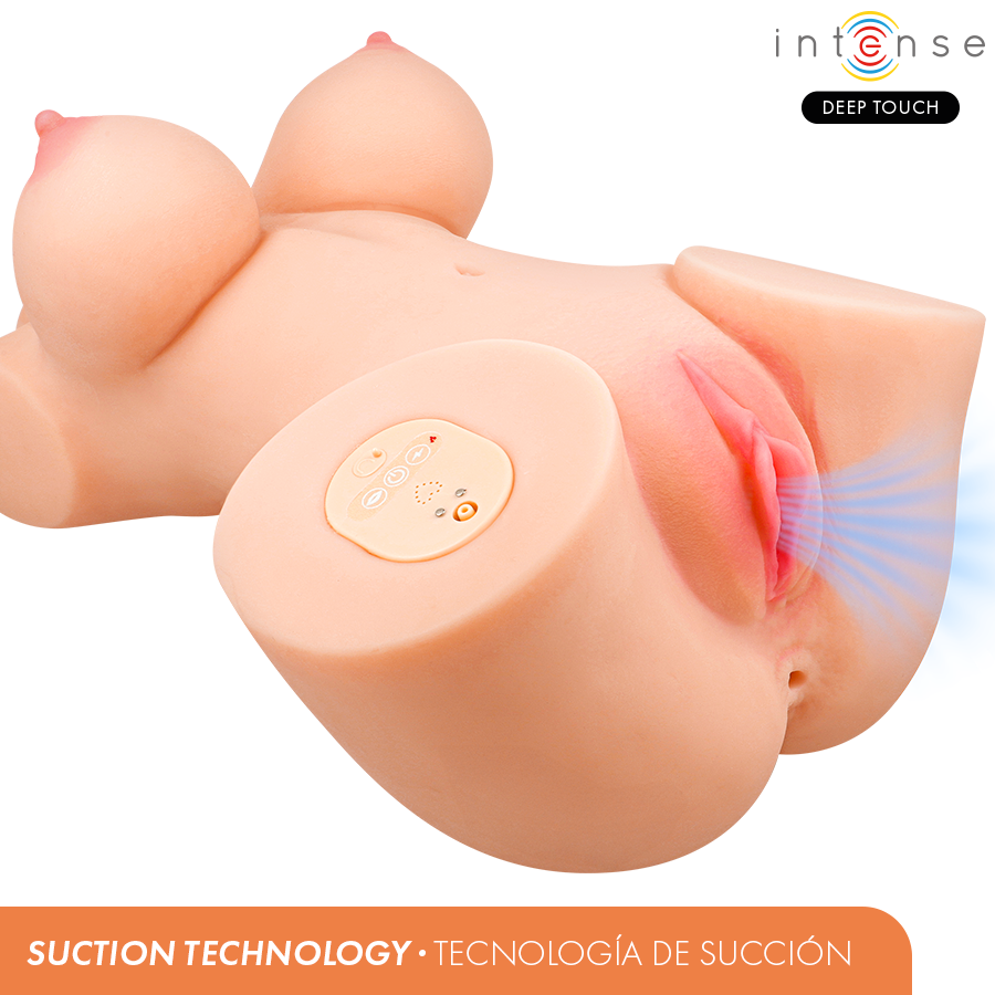 Intense Deep Touch - Vero Torso Vagina mit Saug-, Wärme-, Vibrations- und Stimmeffekten mit Fernbedienung 5,5 kg