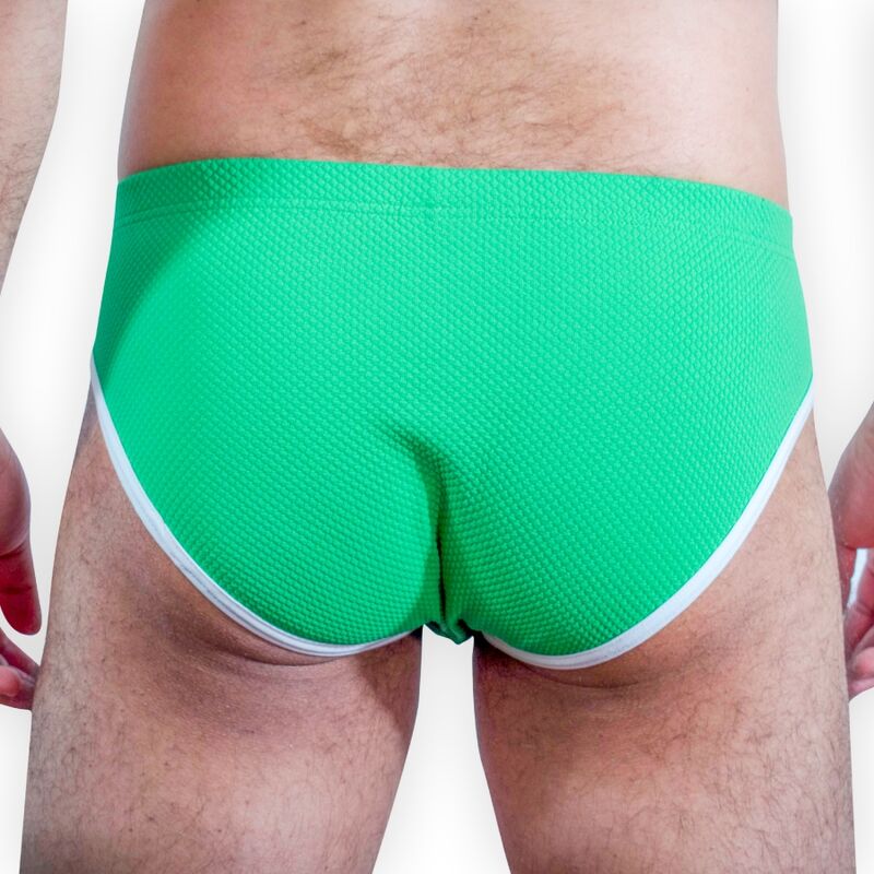 Herren-Dessous Slip Grün L