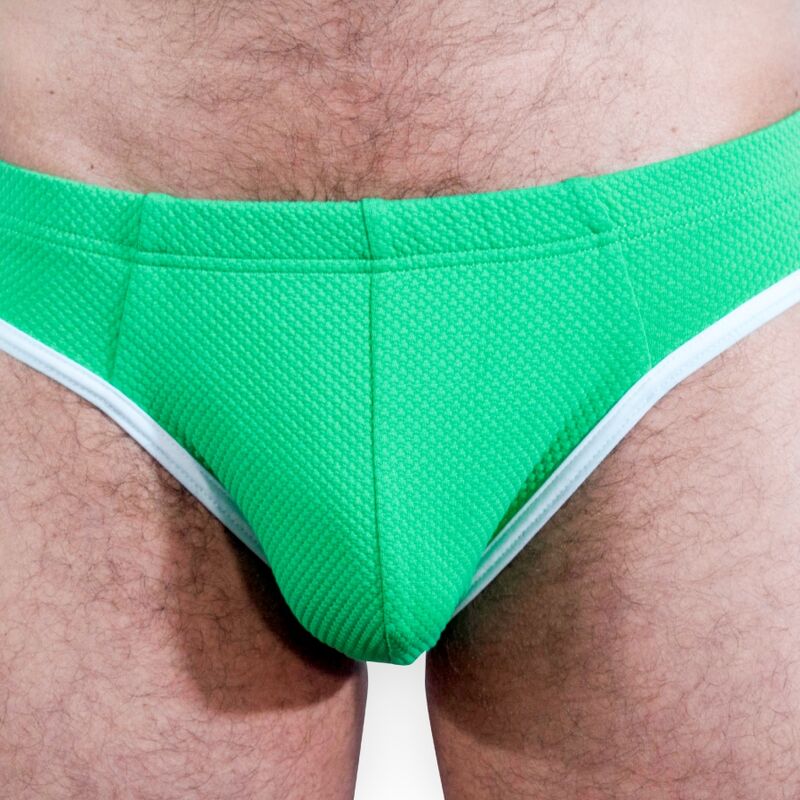 Herren-Dessous Slip Grün M