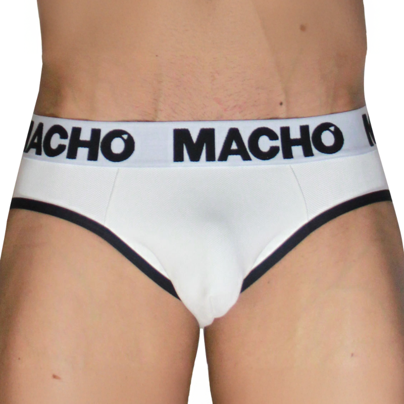 MACHO - MCH006 CLASSIC SLIP WEISS + SCHWARZ L