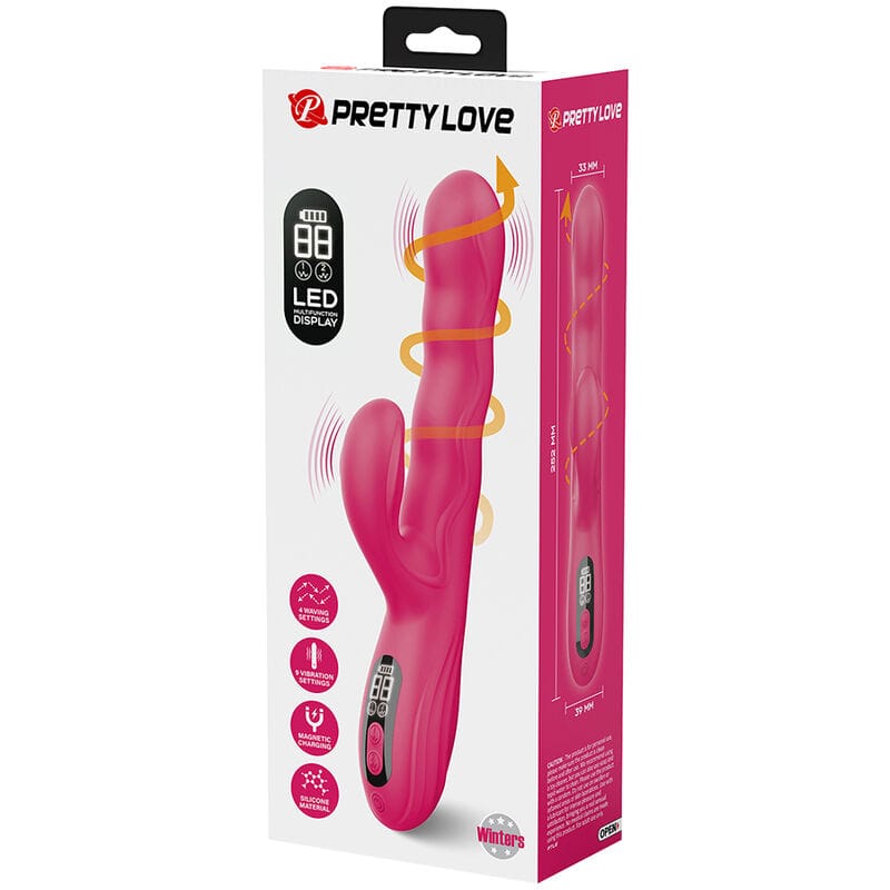 Vibrator Winters Rabbit multifunktional mit LED-Anzeige Rosa – Ansicht 10