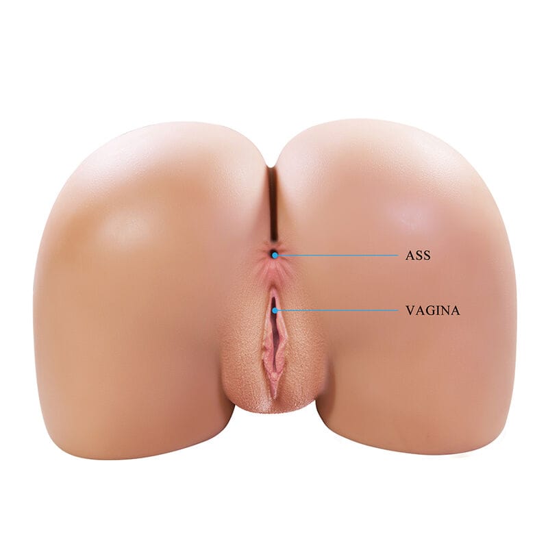 Masturbator Julia XXL Vagina und Anal doppelt mit Vibration Nude