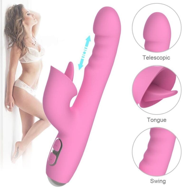 Vibrator T-May Rabbit mit Stoßfunktion und oszillierender Bewegung – Ansicht 10