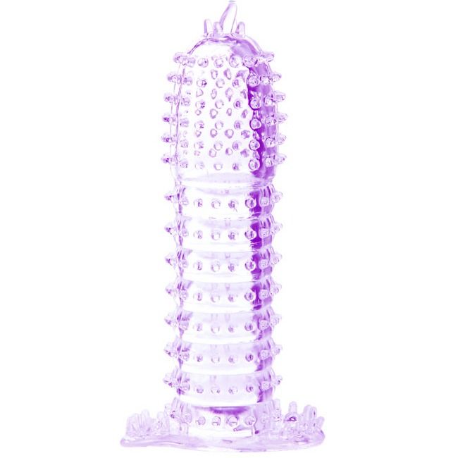 Penishülle mit Reizpunkten Lila 14 cm
