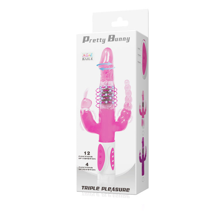 Baile - Pretty Bunny Dreifacher Vibrator Rotator