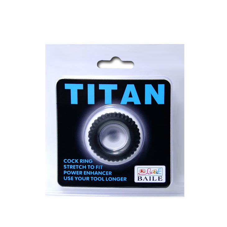 Baile - Titan Cockring Schwarz 1.9 cm