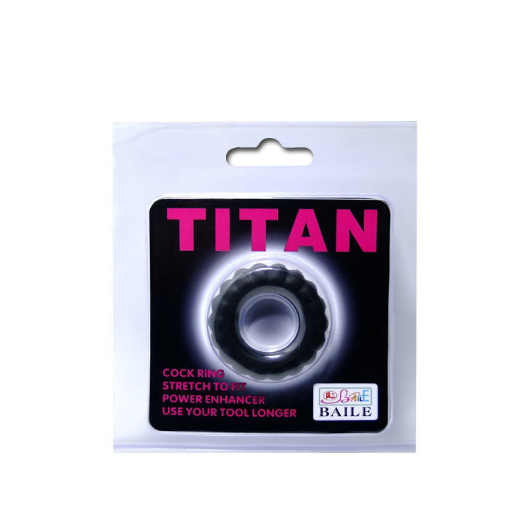 Baile - Titan Cockring Schwarz 2 cm