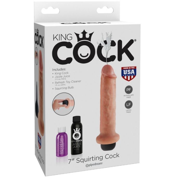 King Cock - 17.8 cm Spritzender Hahn