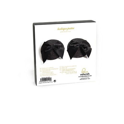 Bijoux - Burlesque Glnzende Nippelabdeckungen mit Schleife
