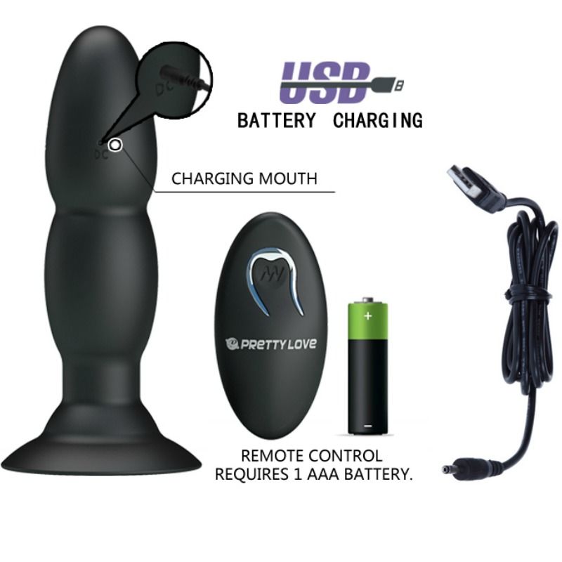 Pretty Love - Plug Vibrator und Rotation Durch Fernbedienung