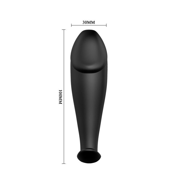 Pretty Love - Silikon Anal Plug Penis Form und 12 Vibrationsmodi Schwarz