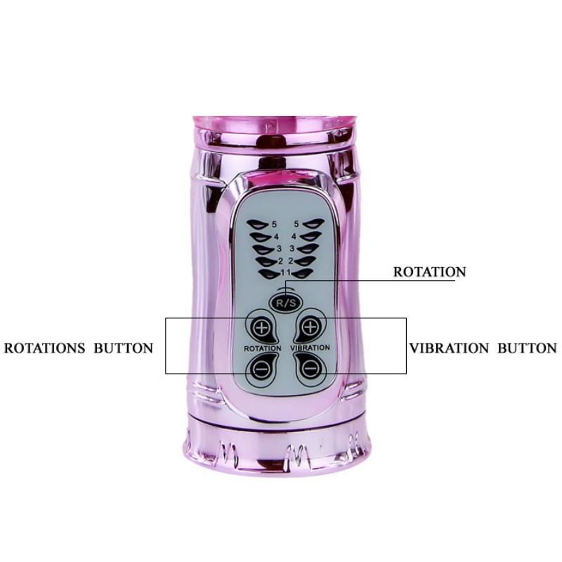 Baile - Wiederaufladbarer Vibrator mit Rotation und Pochenden Schmetterlingsstimulator