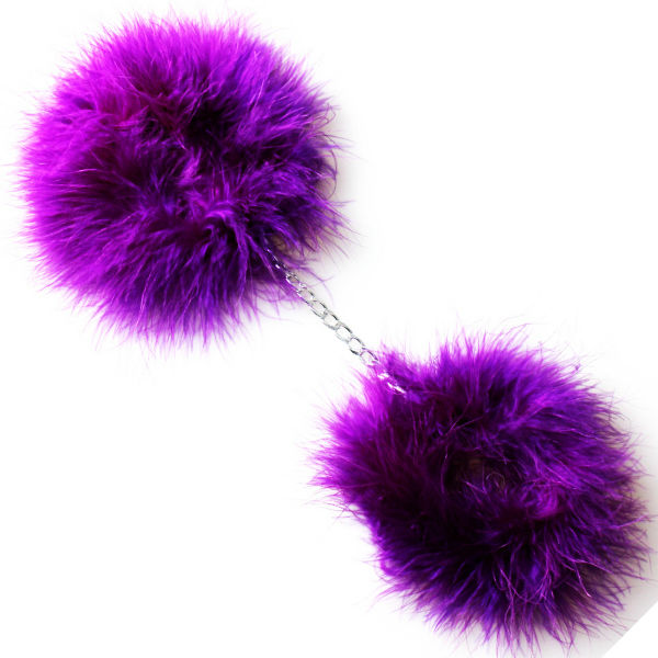 Secretplay - Lila Marabou-Handschellen