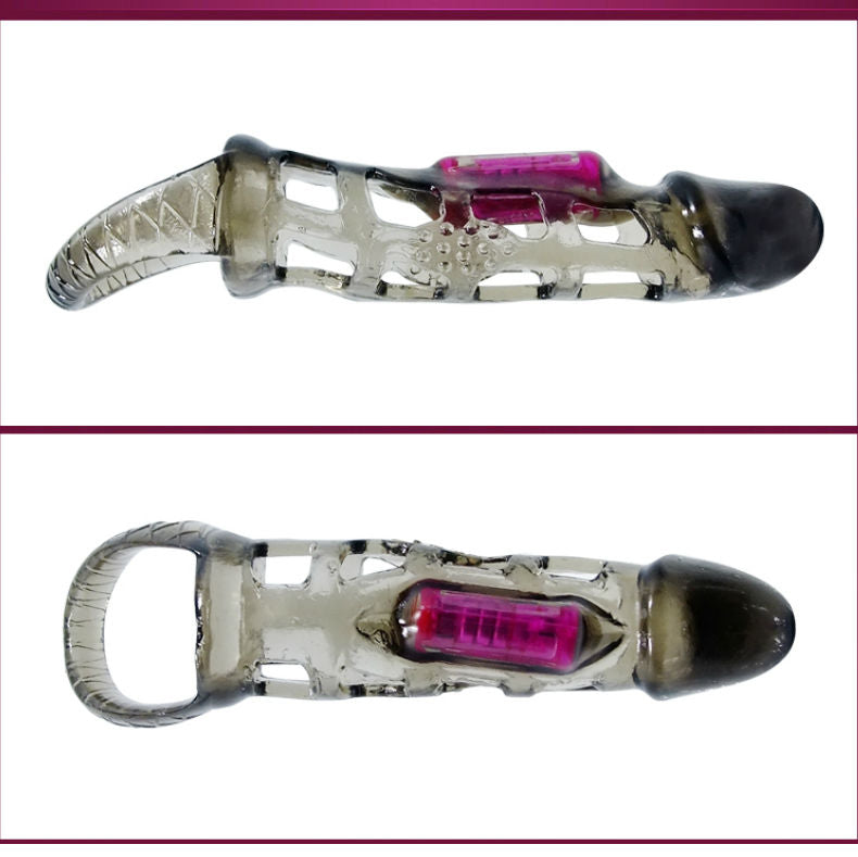 Baile - Penisverlngerungshülse mit Vibration und Riemen 13.5 cm