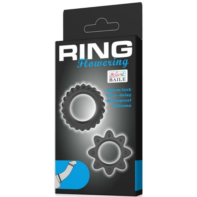 Baile - Kit 2 Ring Blühende Silikonringe