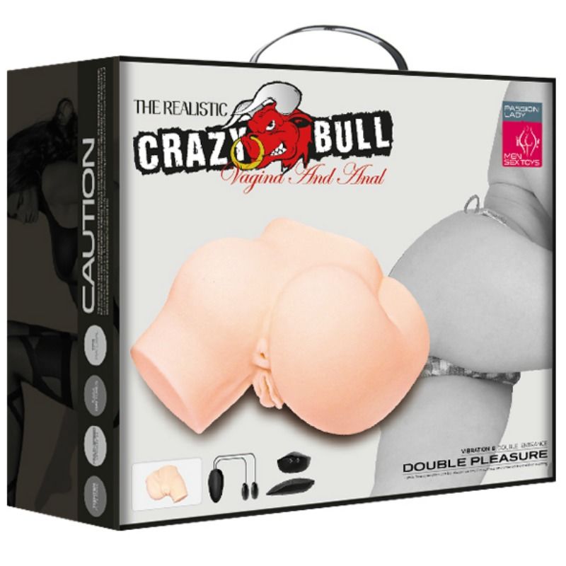 Crazy Bull - Hintern mit Realistischer Vagina und Anus und Vibration