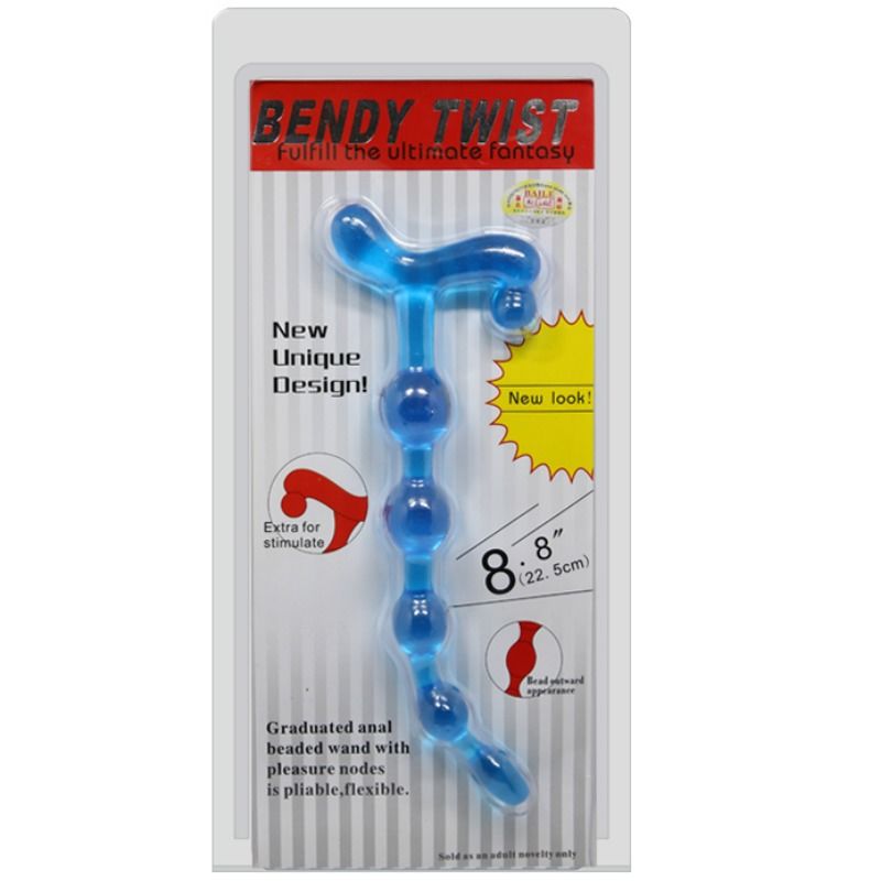 Baile - Bendy Twist Blaue Analkugeln