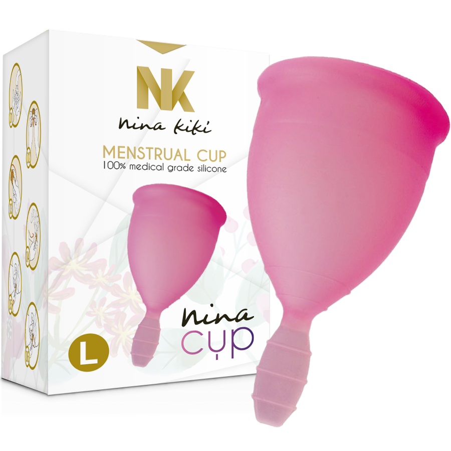 Nina Kikí - Menstrual Cup Rosa - Grösse L