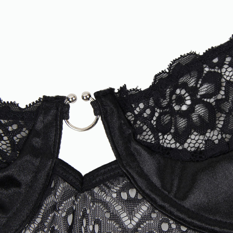 Subblime - Corset Corset und Gürtel Schwarz S / M.