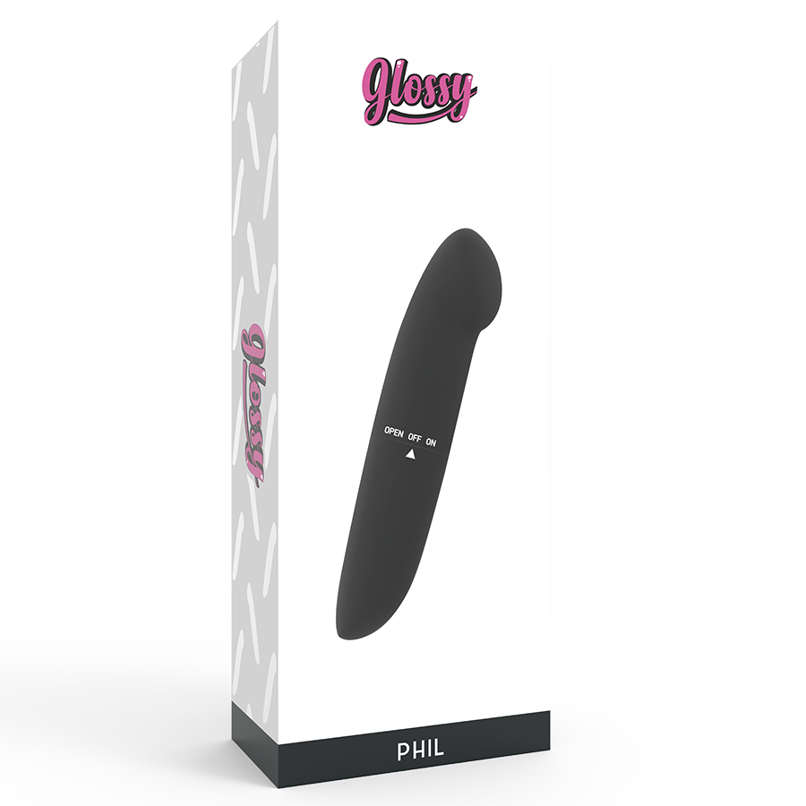 Glossy - Phil Vibrator Schwarz