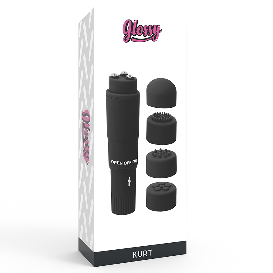 Glossy - Kurt Taschenmassager Schwarz
