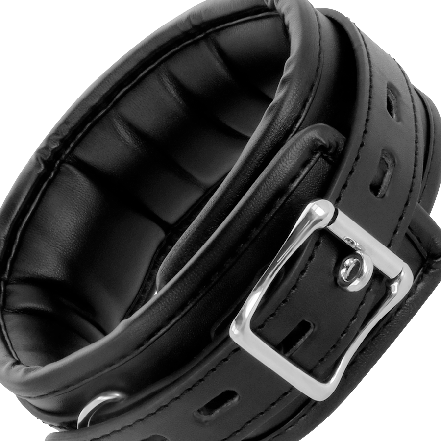 Darkness - Weiche Leder-Halskette mit Kette