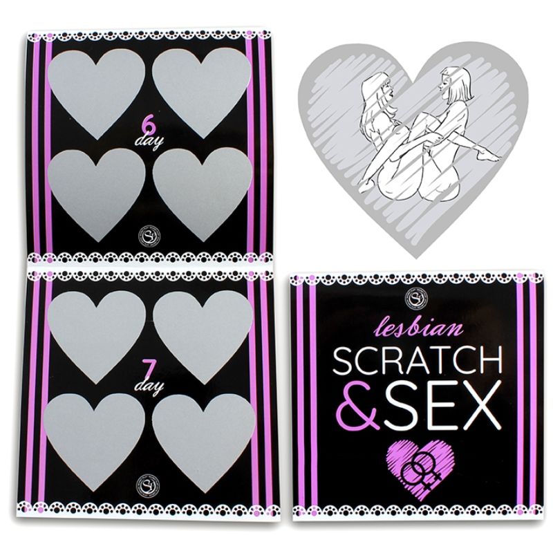 Secretplay - Scratch & Sexspiel für Paare Lesbische Stellungen (Es/en/Fr/Pt/de)