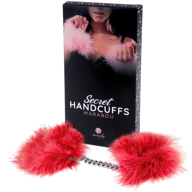 Secretplay - Rote Marabou-Handschellen