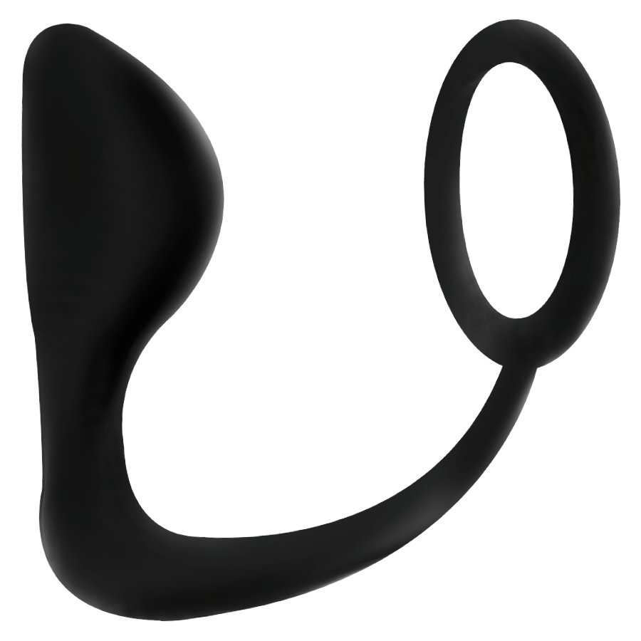 Addicted Toys - Analplug mit Schwarzem Penisring