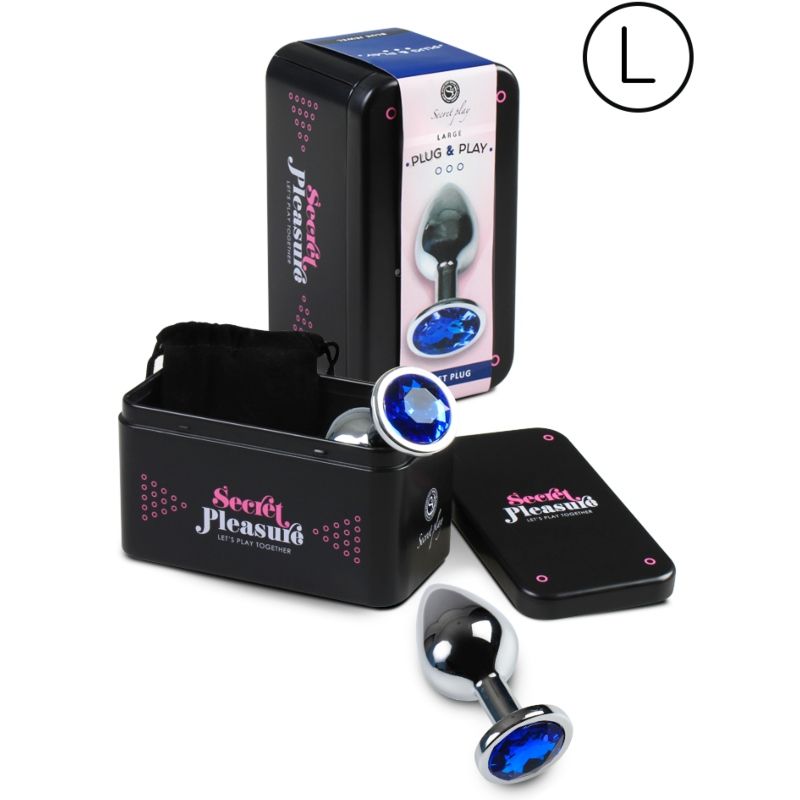 Secretplay - Analplug Grösse L Blau