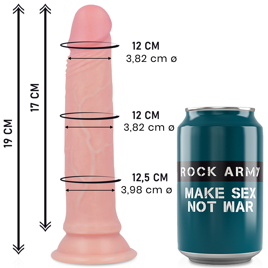 Rockarmy - Liquid Silicone Premium Avenger Realistic 19 cm-x-3.98 cm