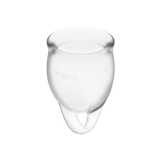 Satisfyer - Feel Confident Menstrual Cup Clear 15 + 20 ml