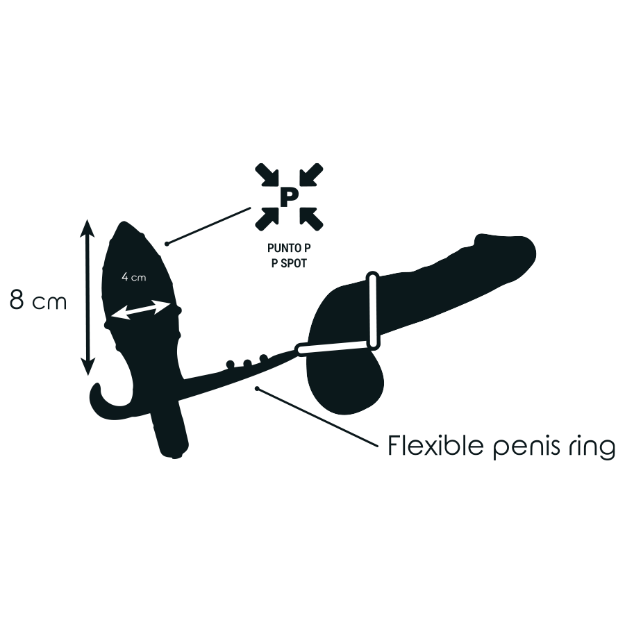 Addicted Toys - Analplug mit Doppeltem Schwarzen Ring