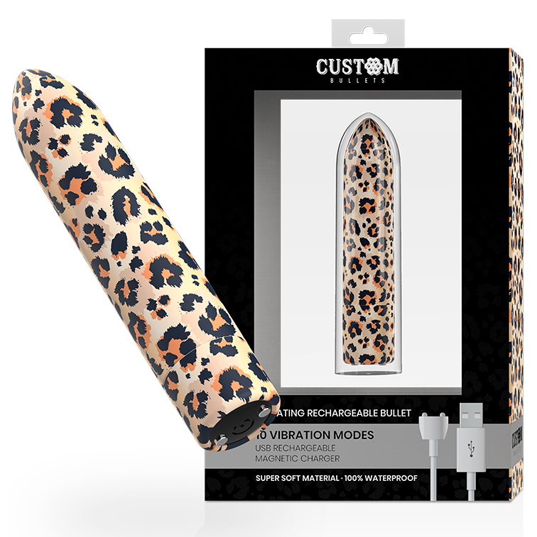 Custom Bullets - Rechargeable Bullet Leopard 10 Intensities