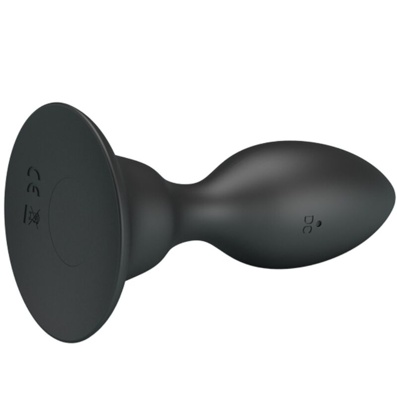 Mr Play - Analstecker mit Vibration, Schwarze Fernbedienung