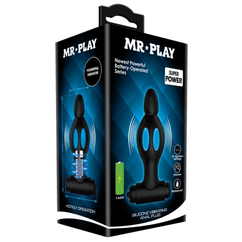 Mr Play - Silikon Analsplug mit Vibration