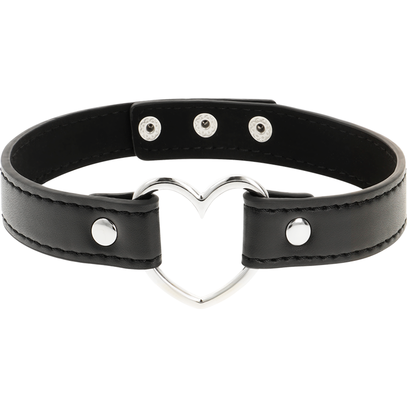 Coquette Chic Desire - Veganes Leder-Halskette-Herz-Accessoire