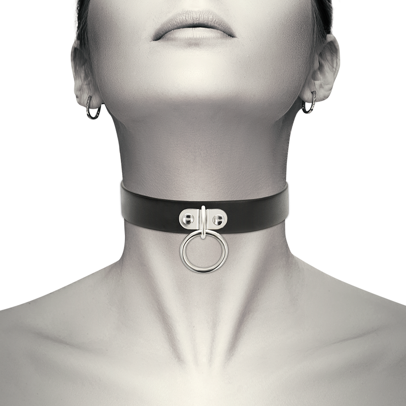 Coquette Chic Desire - Halskette aus Veganem Leder Fetisch-Accessoire