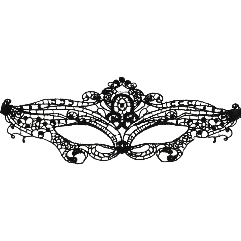 Coquette Chic Desire - Feine Schwarze Spitzenmaske