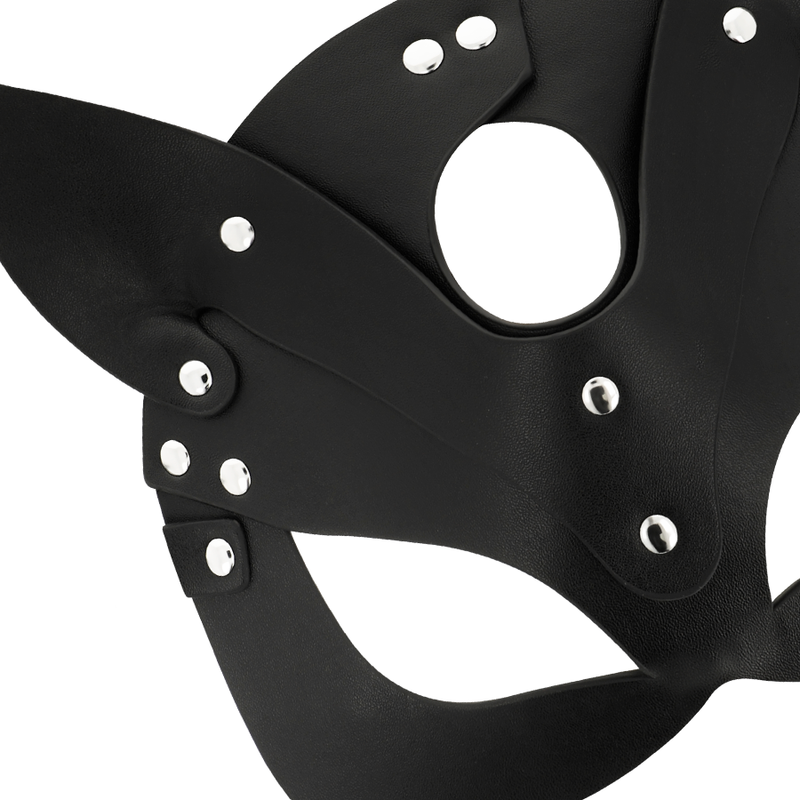 Coquette Chic Desire - Vegane Ledermaske mit Katzenohren