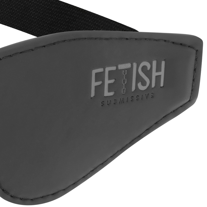 Fetish Submissive - Vegane Ledermaske mit Noprene-Futter