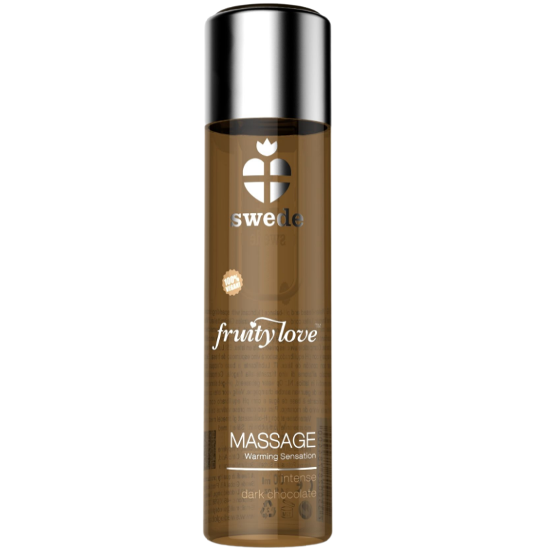 Swede - Fruity Love Massageöl mit Wärmendem Effekt Intensive Dunkle Schokolade 120 ml