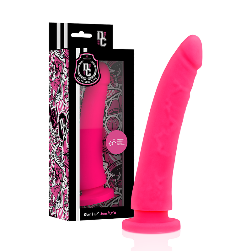 Delta Club - Toys Gurt + Dong Rosa Silikon 17 cm-x-3 cm