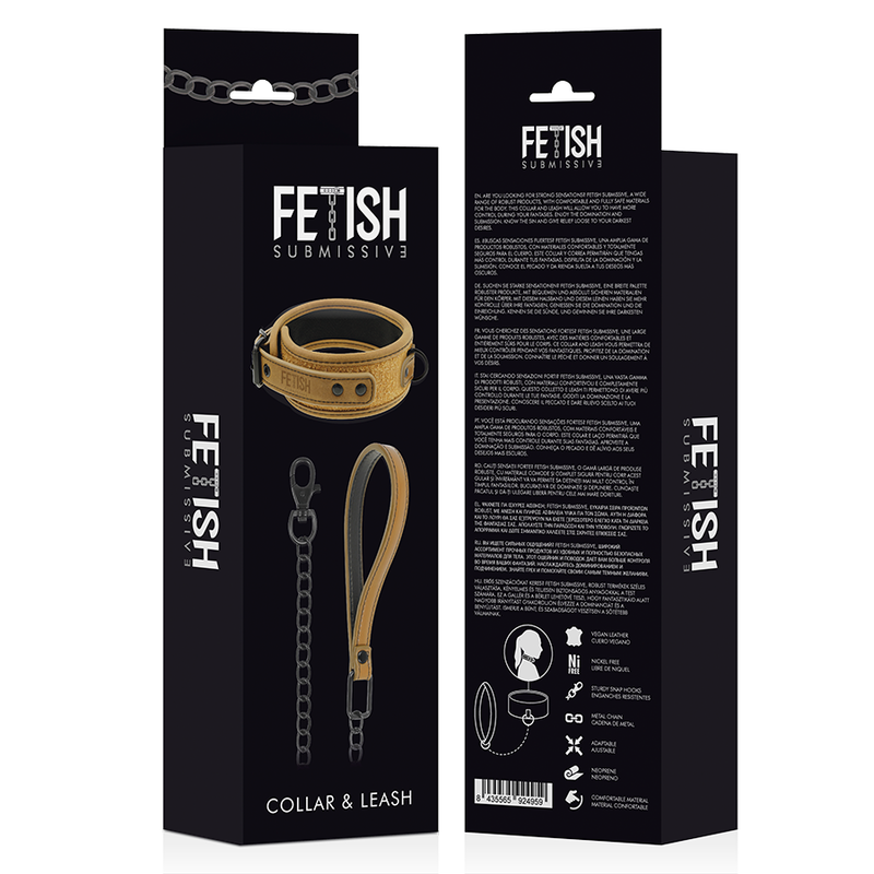 Fetish Submissive Origen - mit Neopren Gefütterte Kette