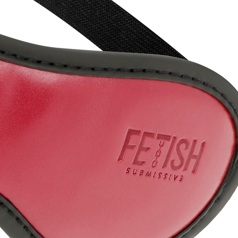 Fetish Submissive Dark Room - Vegane Ledermaske mit Neoprenfutter