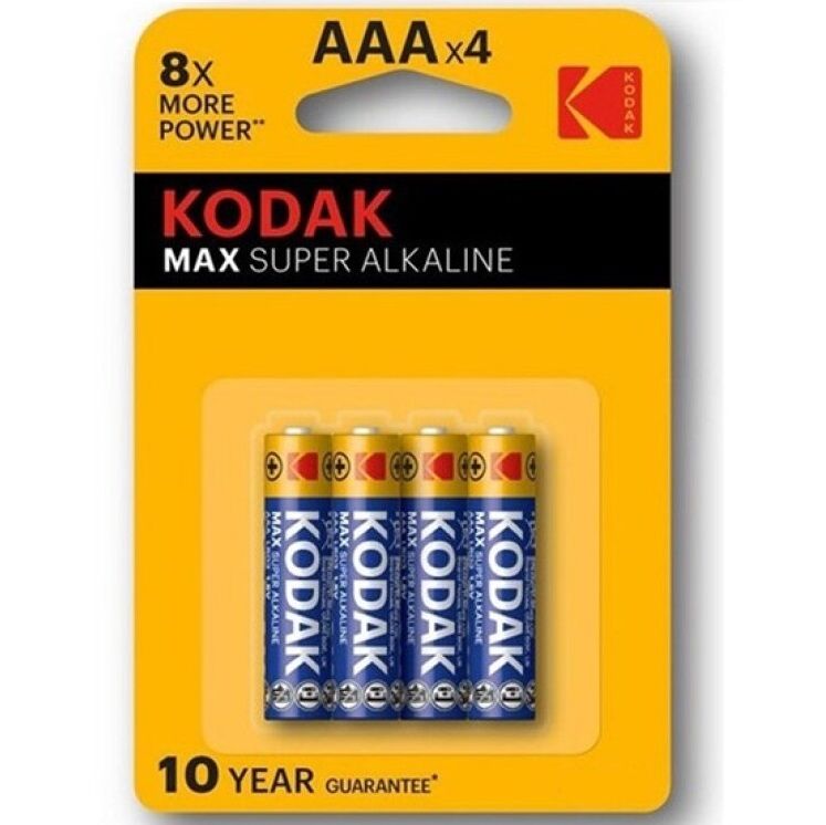 Kodak - Max Super Alkaline Batterie Aaa Lr03 Blister * 4