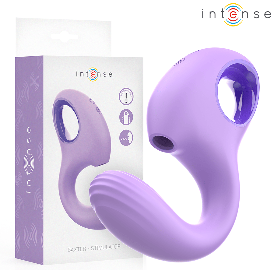 Vibrator Baxter & Stimulator Violett