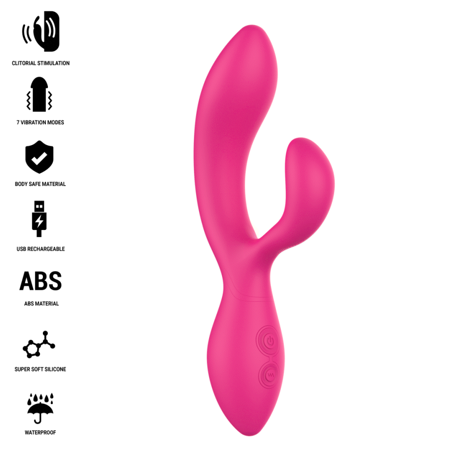 Rabbit-Vibrator Charly Beweglicher Vibrationsstimulator 4,4 x 5,7 cm.1